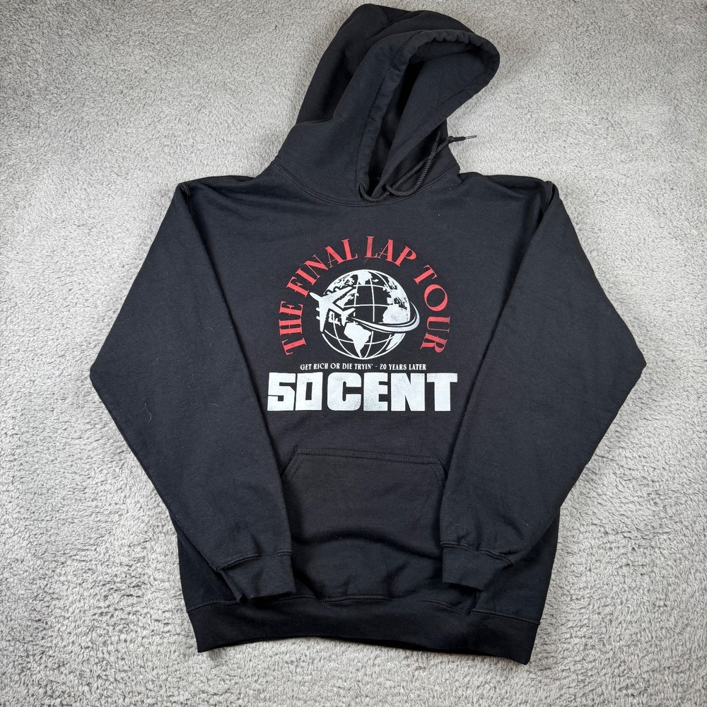 50 Cent Get Rich Or Die Tryin' 20 Years Later Tour Hoodie "The Last Lap" Size M